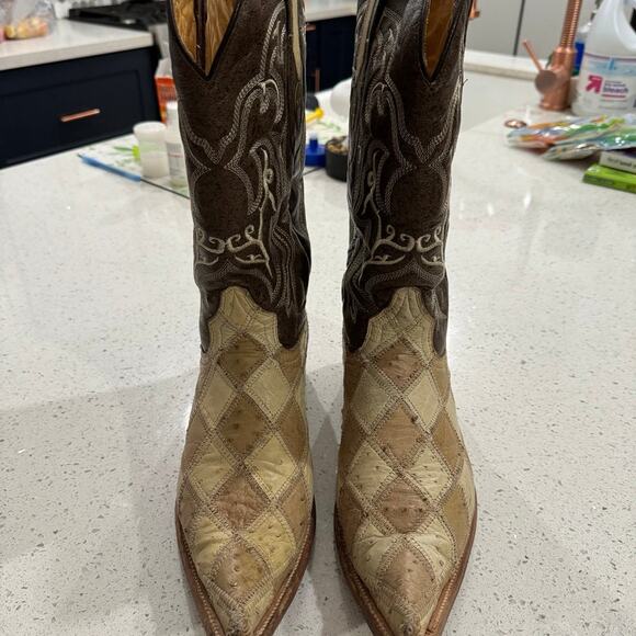 red diamond limited collection opper ostrich boots size 8 main image 7